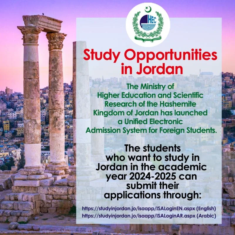 Study Opportunities in Jordan 2024