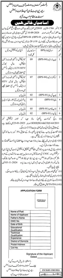 Inland Revenue Department Jobs 2024 Advertisement: