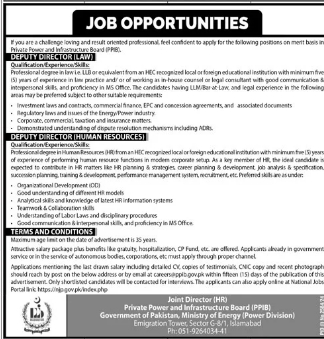 Ministry Of Energy Power Division Jobs 2024 Advertisement