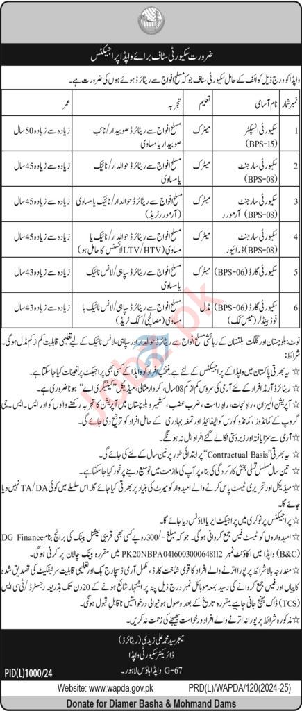 WAPDA Jobs 2024 Advertisement