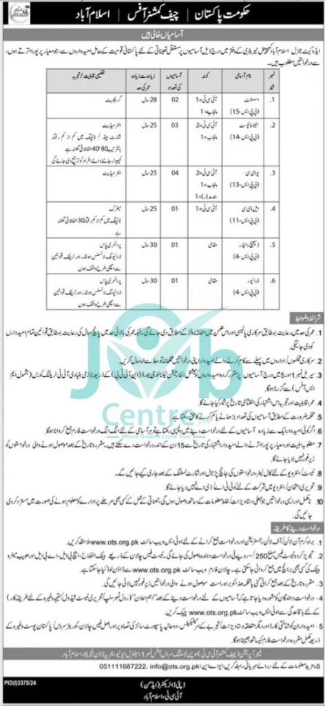 Advocate General Islamabad Jobs 2024 Advertisement